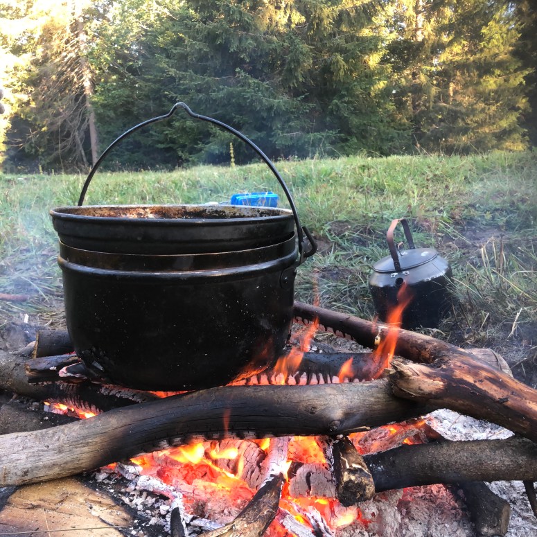 bivouac repas plein air